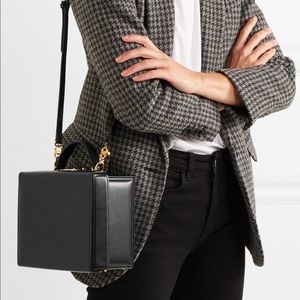 NWOT Mark Cross Grace Large Black Leather Bag